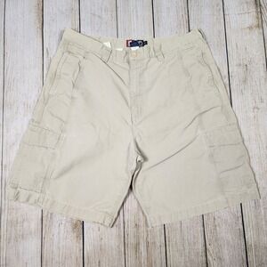 Chaps‎ Shorts Men's 36 Beige Tan Cargo Cotton Shorts Vintage Style Y2K